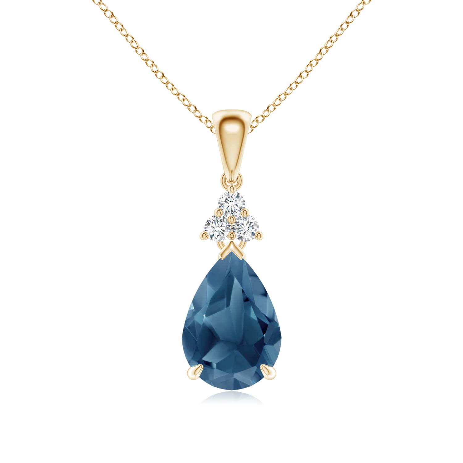 A - London Blue Topaz / 2.39 CT / 14 KT Yellow Gold