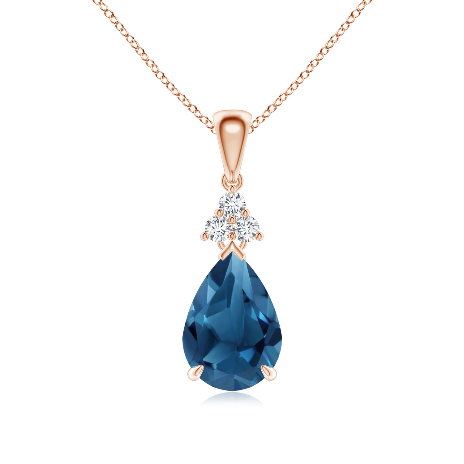 AA - London Blue Topaz / 2.39 CT / 14 KT Rose Gold