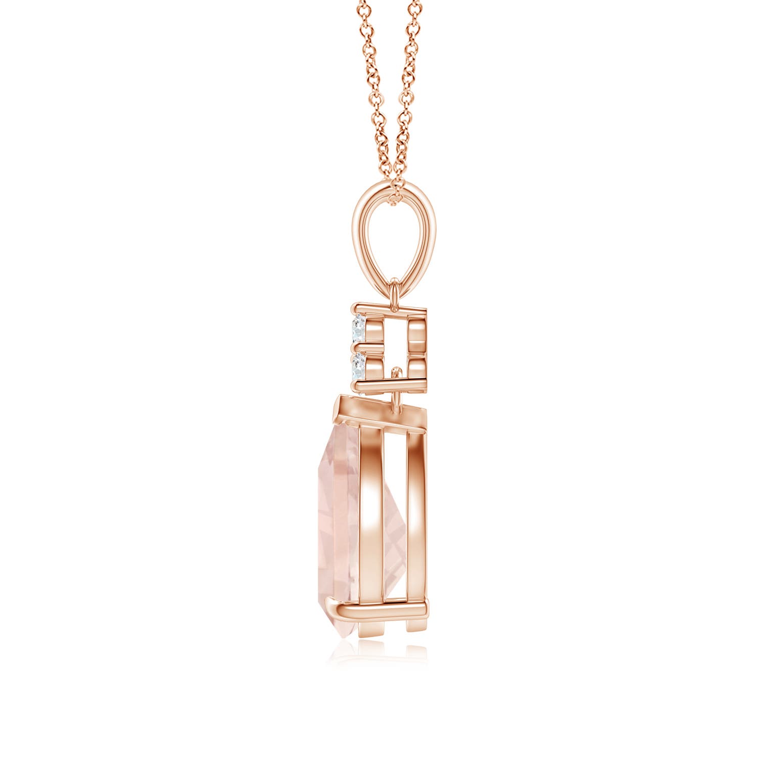 A - Morganite / 1.69 CT / 14 KT Rose Gold