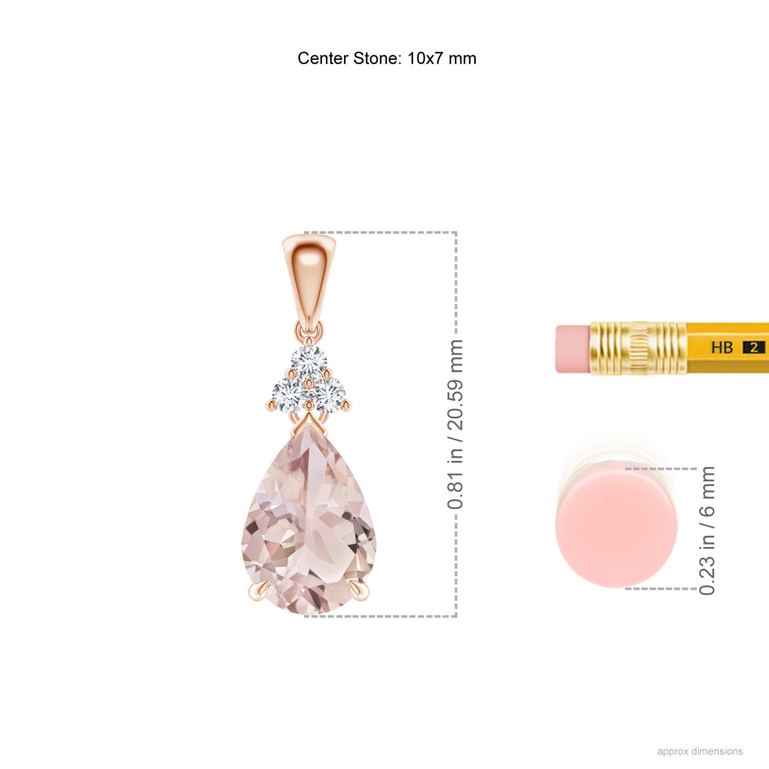 A - Morganite / 1.69 CT / 14 KT Rose Gold