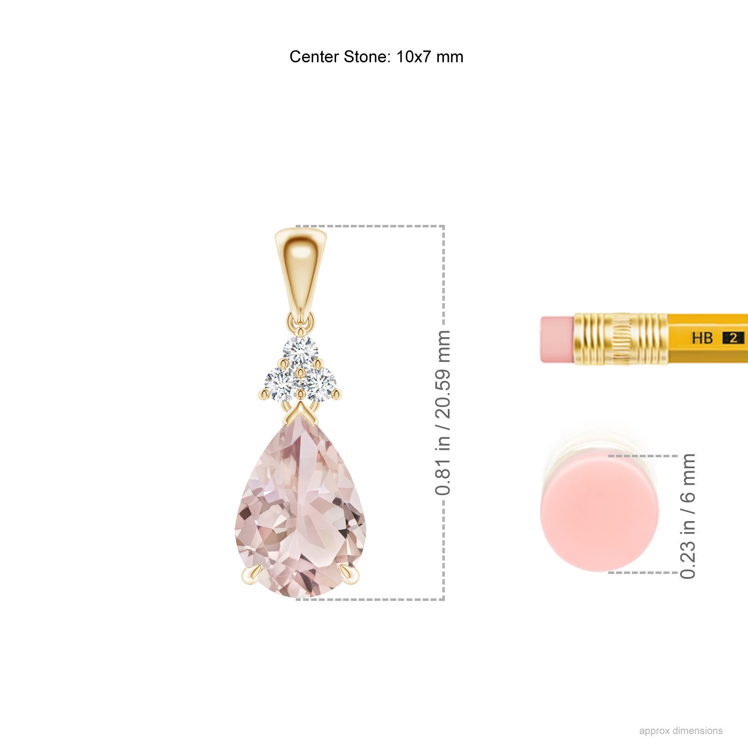 A - Morganite / 1.69 CT / 14 KT Yellow Gold