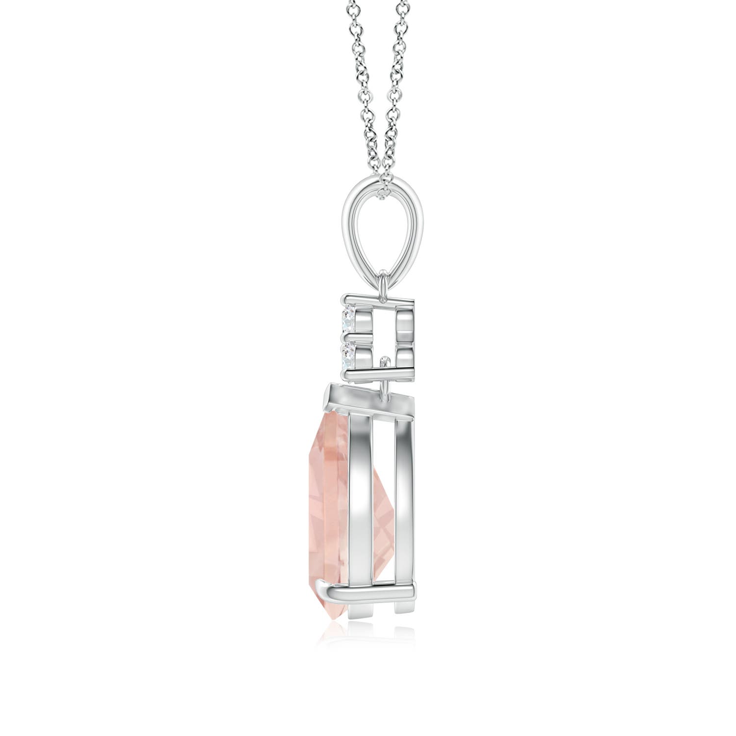 AA - Morganite / 1.69 CT / 14 KT White Gold