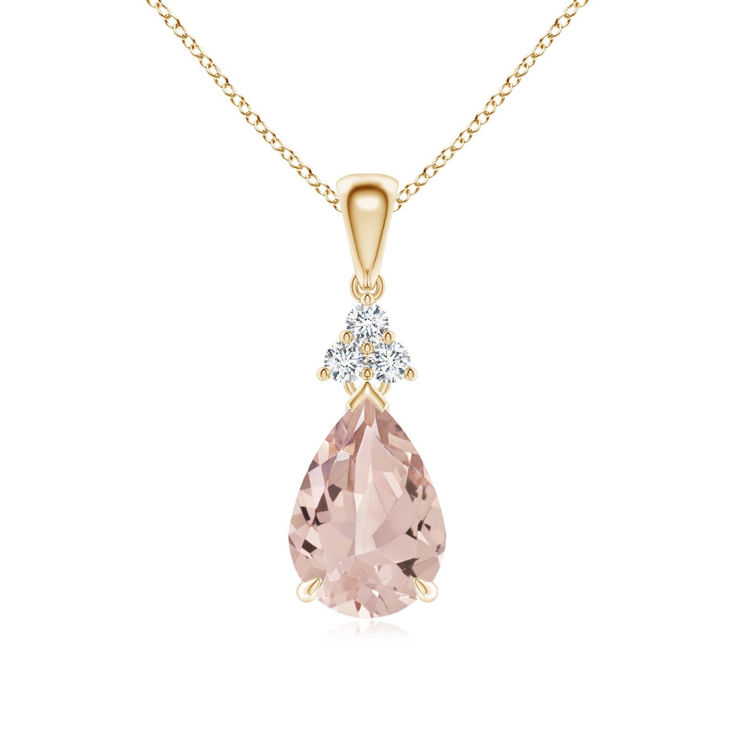 AA - Morganite / 1.69 CT / 14 KT Yellow Gold