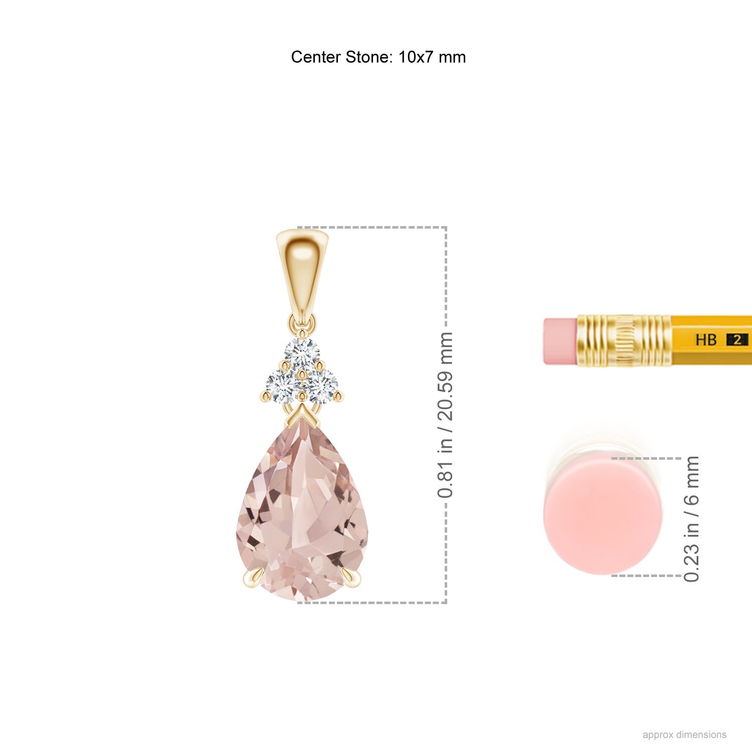 AA - Morganite / 1.69 CT / 14 KT Yellow Gold