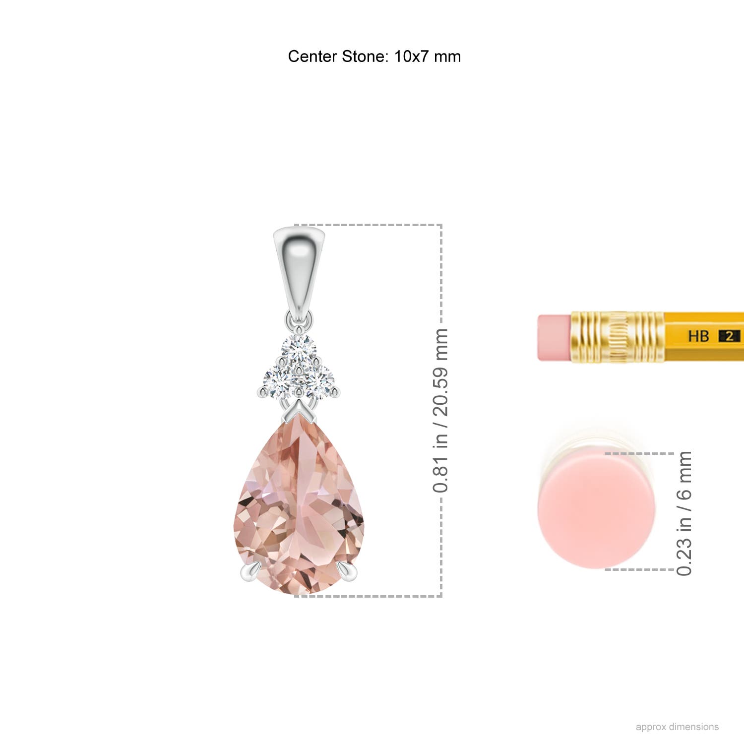 AAA - Morganite / 1.69 CT / 14 KT White Gold