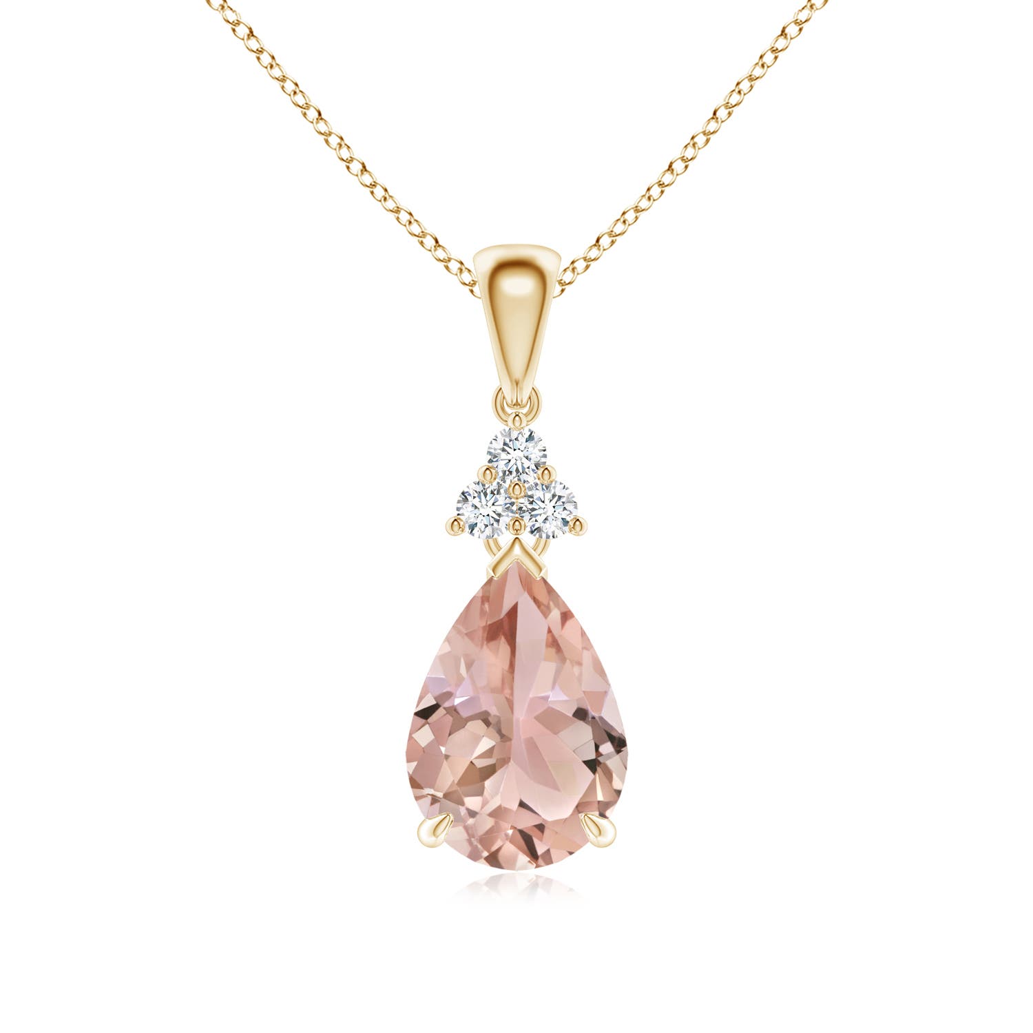 AAA - Morganite / 1.69 CT / 14 KT Yellow Gold