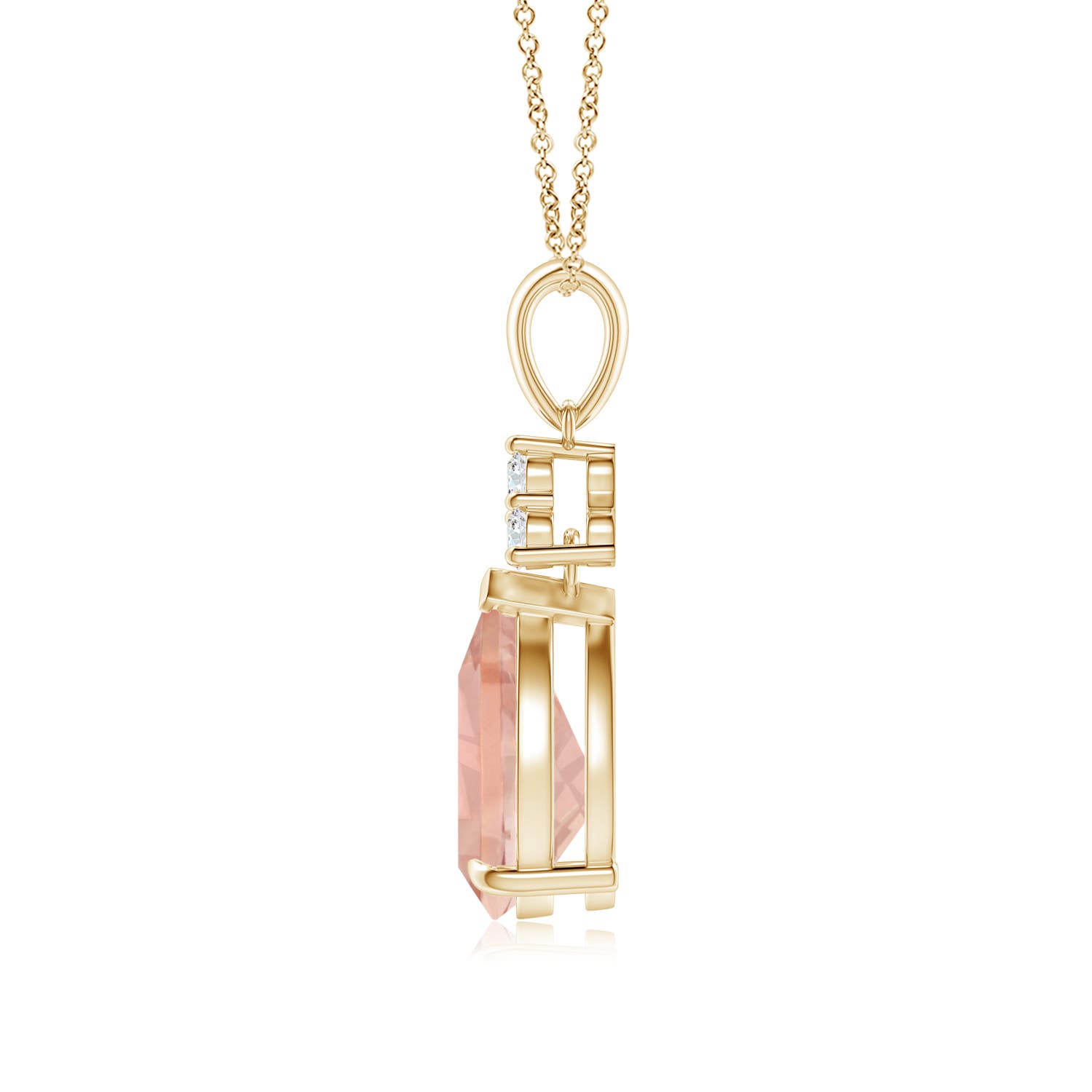 AAA - Morganite / 1.69 CT / 14 KT Yellow Gold