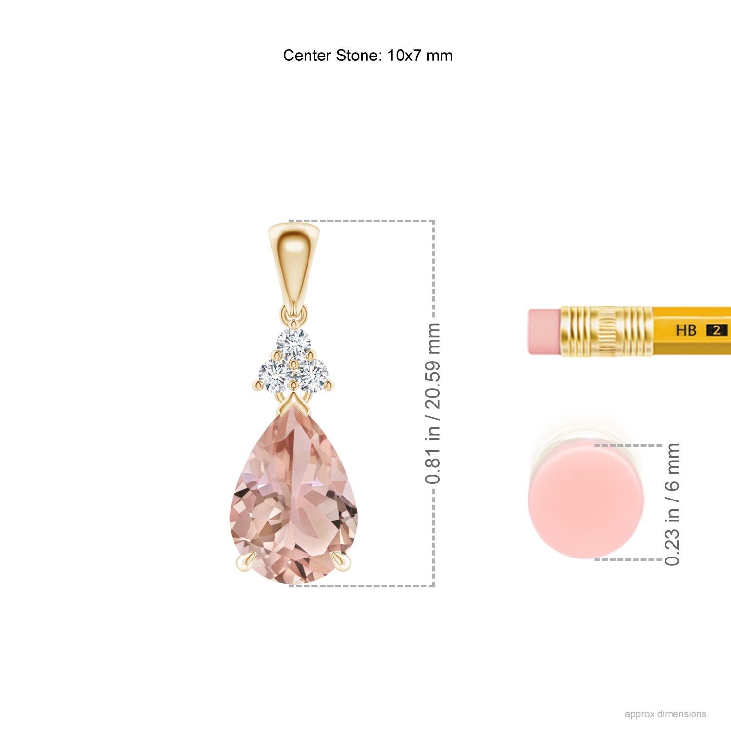 AAA - Morganite / 1.69 CT / 14 KT Yellow Gold