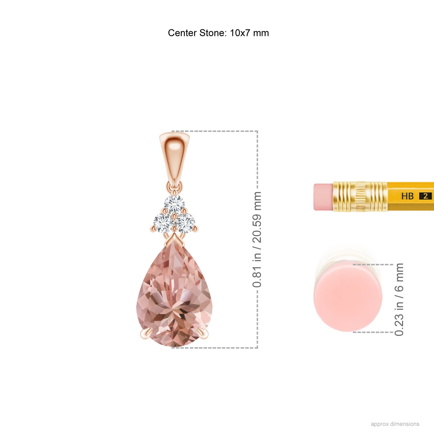 AAAA - Morganite / 1.69 CT / 14 KT Rose Gold