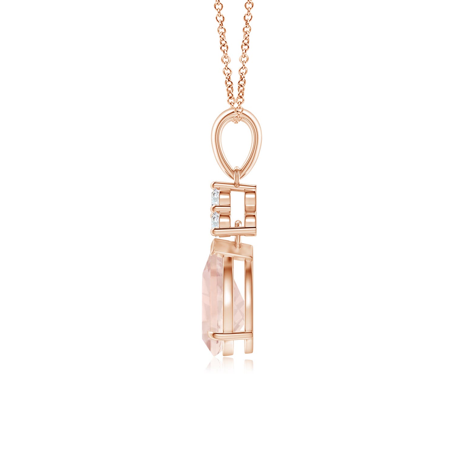 A - Morganite / 1.03 CT / 14 KT Rose Gold