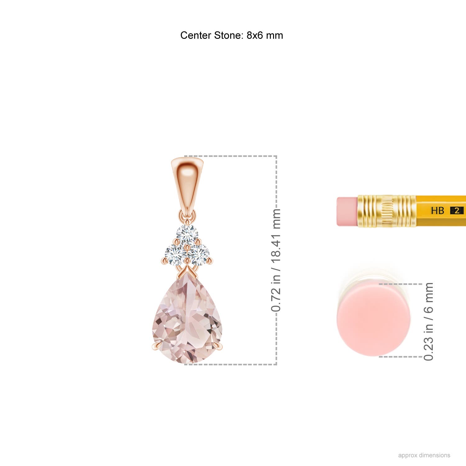 A - Morganite / 1.03 CT / 14 KT Rose Gold