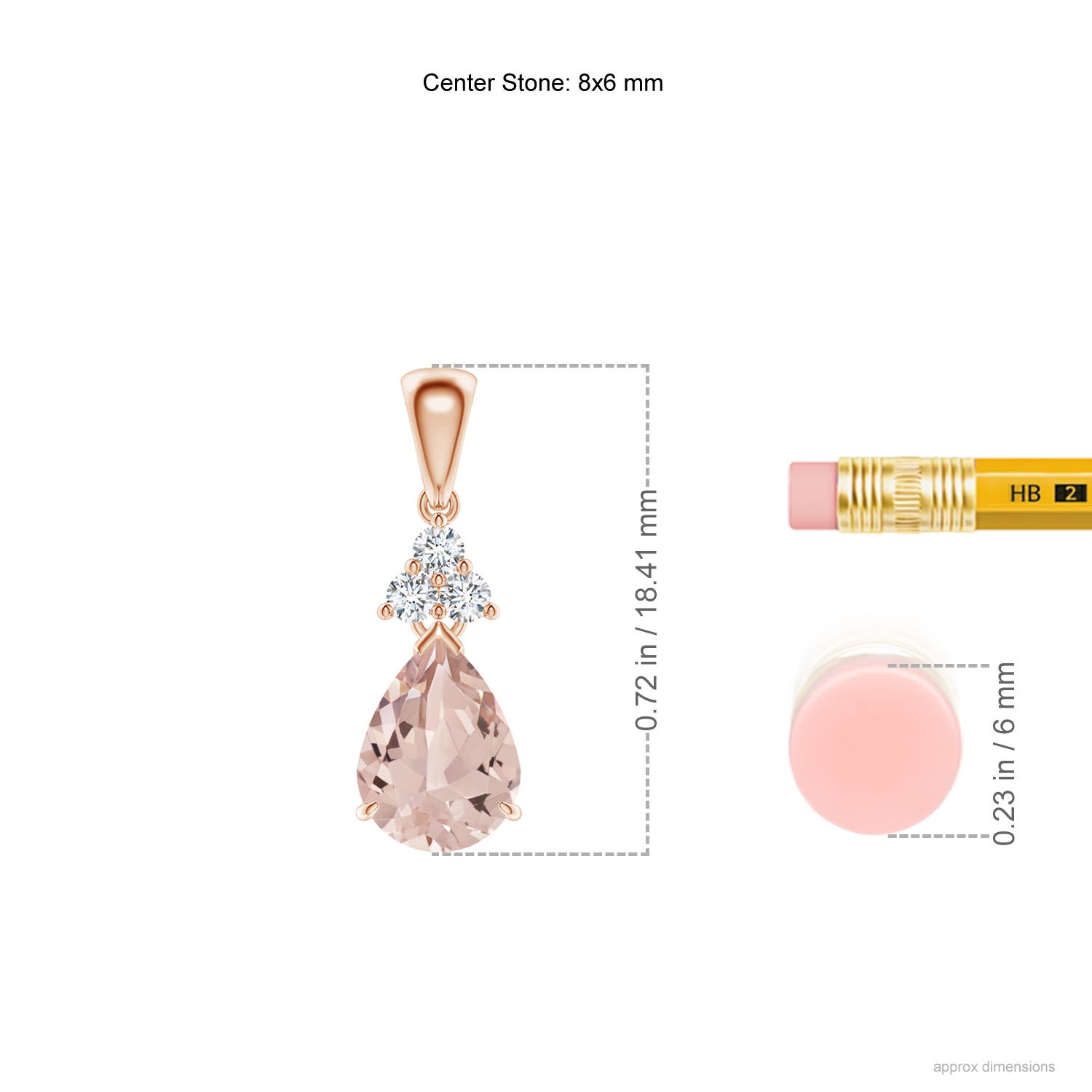 AA - Morganite / 1.03 CT / 14 KT Rose Gold