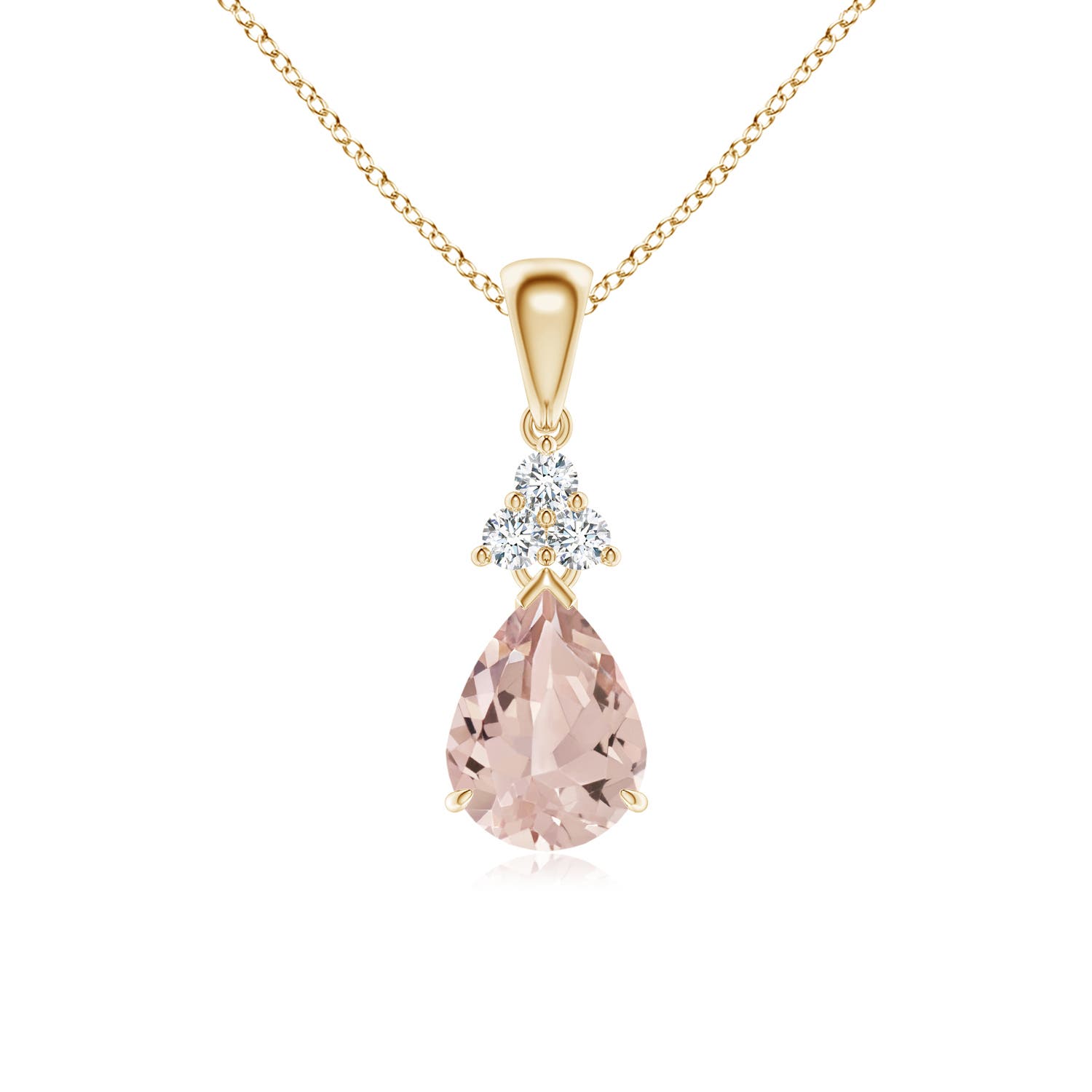 AA - Morganite / 1.03 CT / 14 KT Yellow Gold