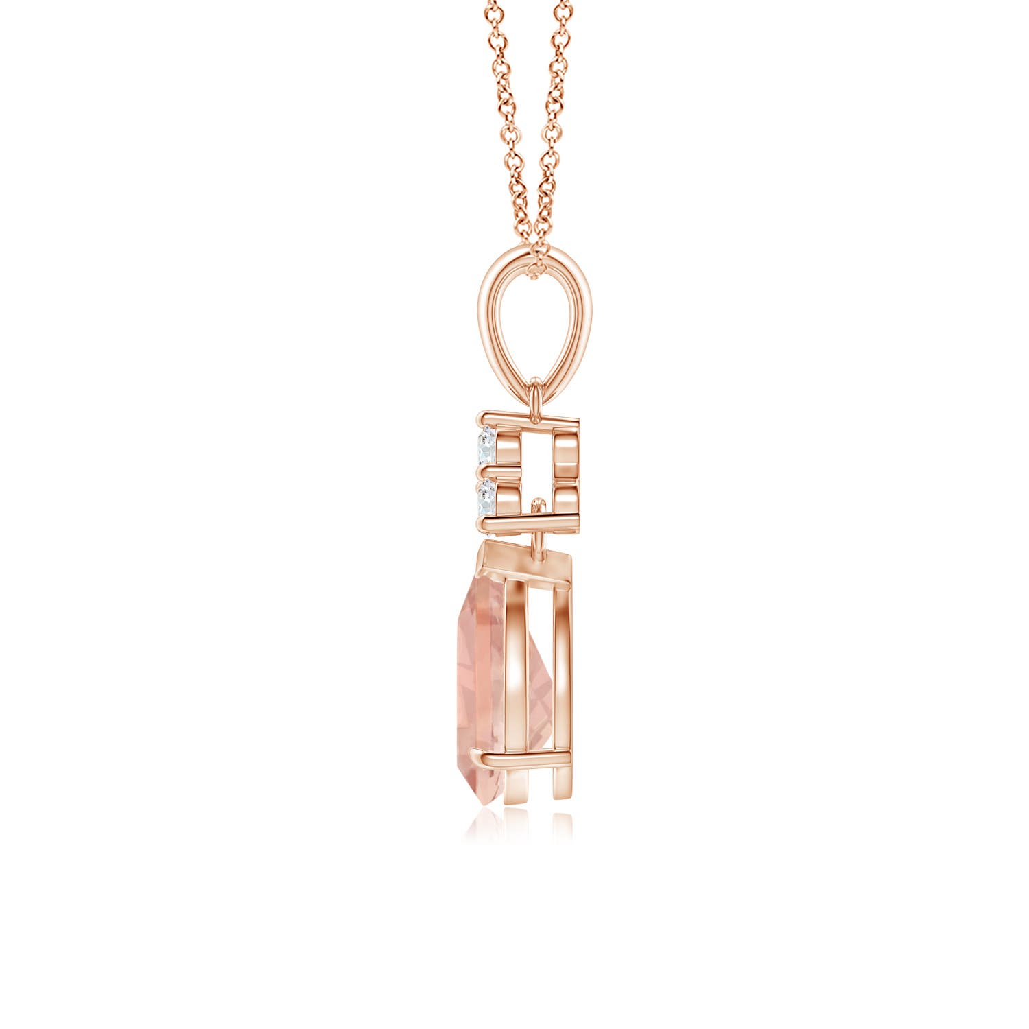 AAA - Morganite / 1.03 CT / 14 KT Rose Gold