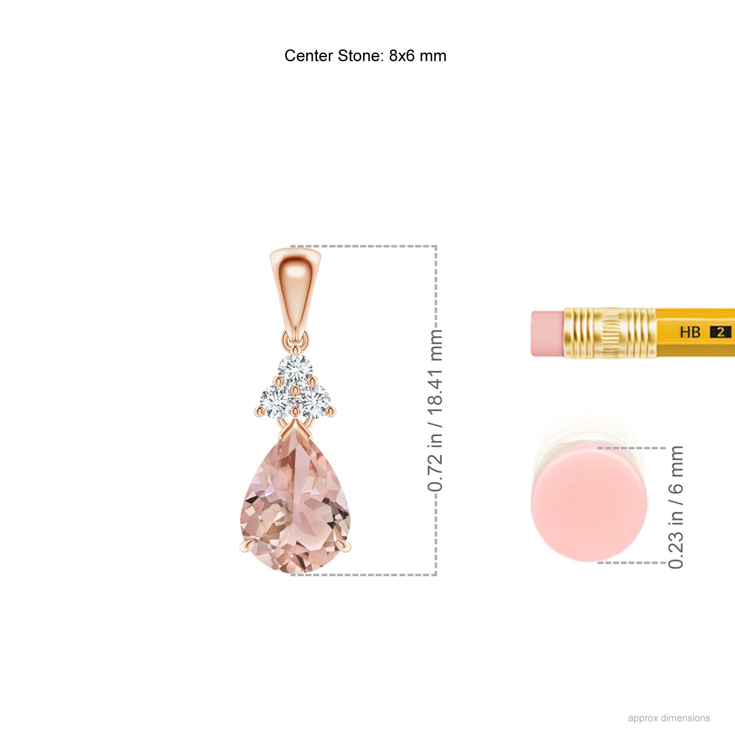 AAA - Morganite / 1.03 CT / 14 KT Rose Gold