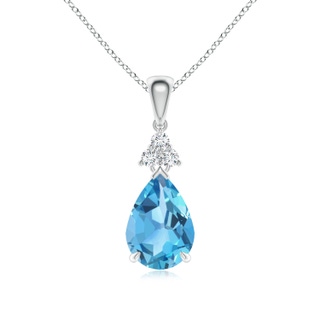 Pear AA Swiss Blue Topaz