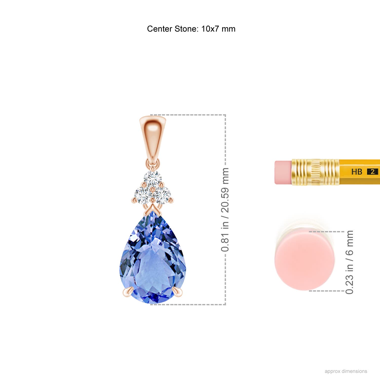 A - Tanzanite / 2.04 CT / 14 KT Rose Gold