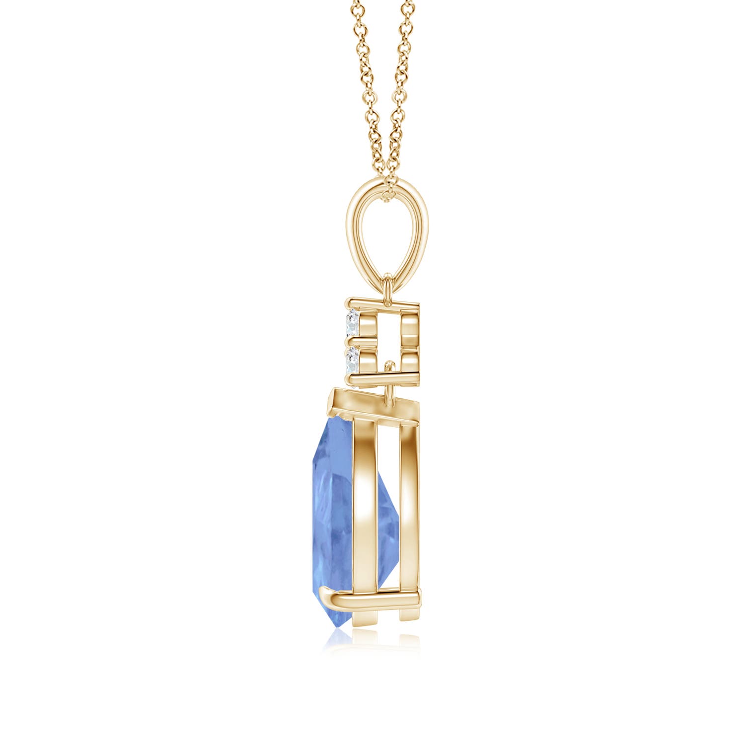 A - Tanzanite / 2.04 CT / 14 KT Yellow Gold