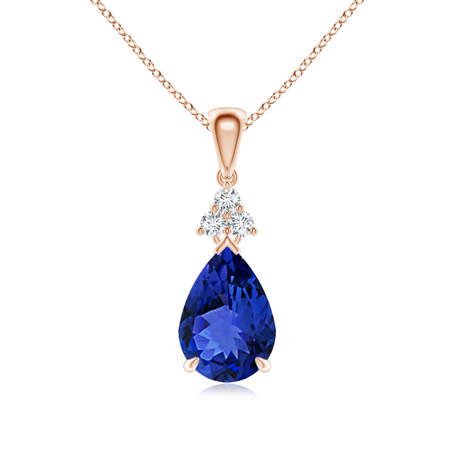 AAA - Tanzanite / 2.04 CT / 14 KT Rose Gold