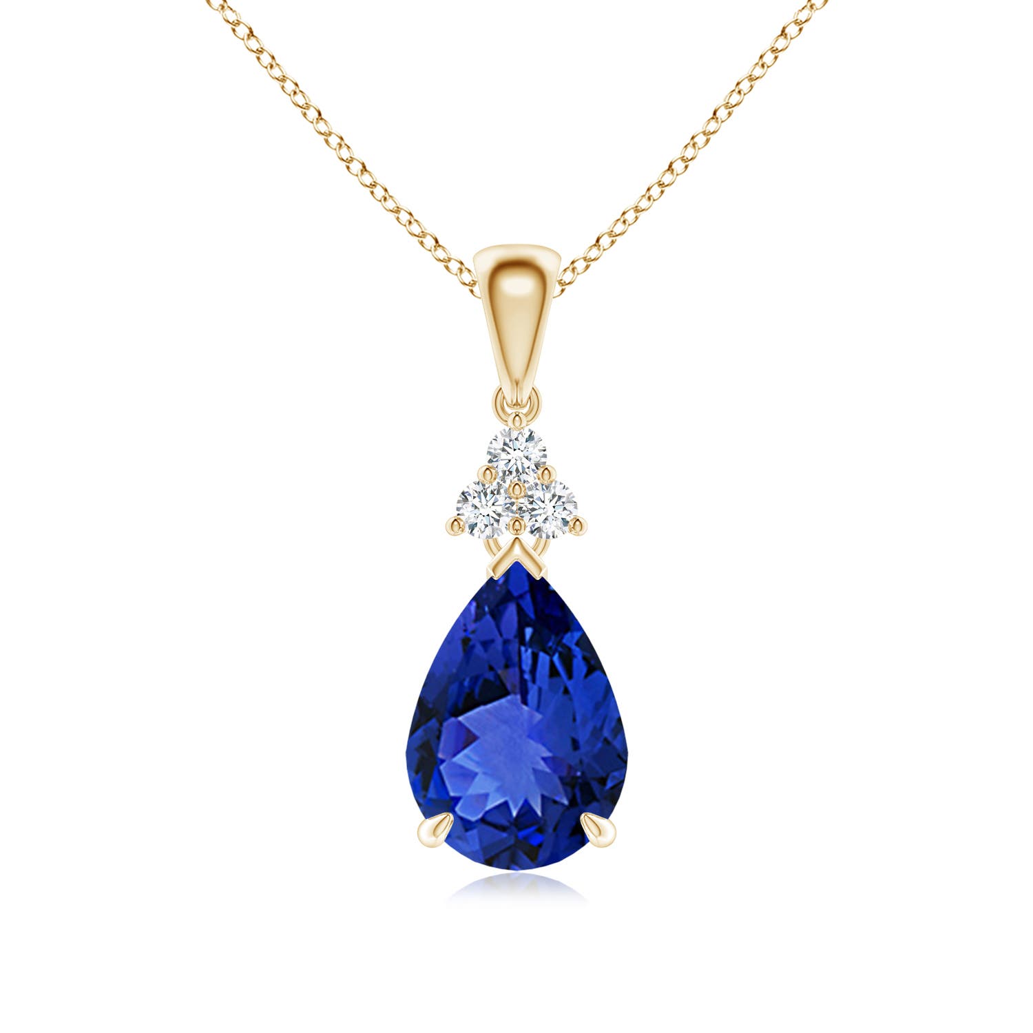 AAA - Tanzanite / 2.04 CT / 14 KT Yellow Gold