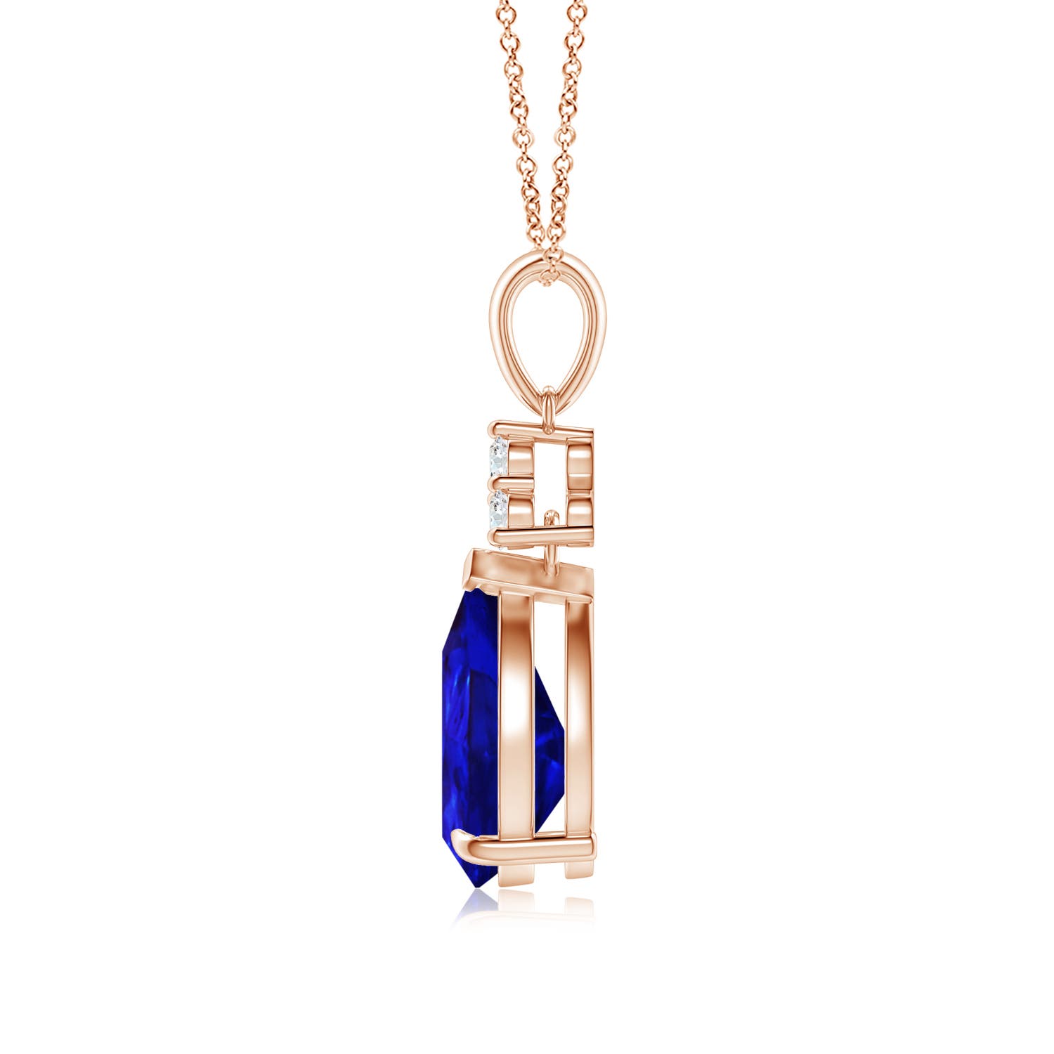 AAAA - Tanzanite / 2.04 CT / 14 KT Rose Gold