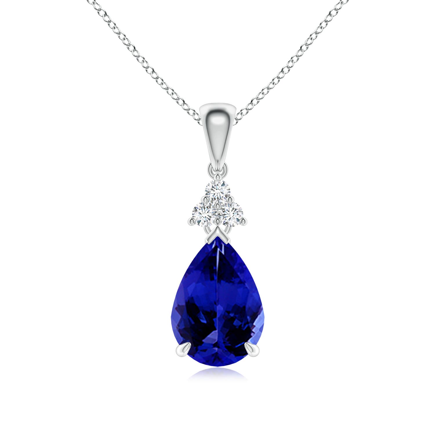 AAAA - Tanzanite / 2.04 CT / 14 KT White Gold