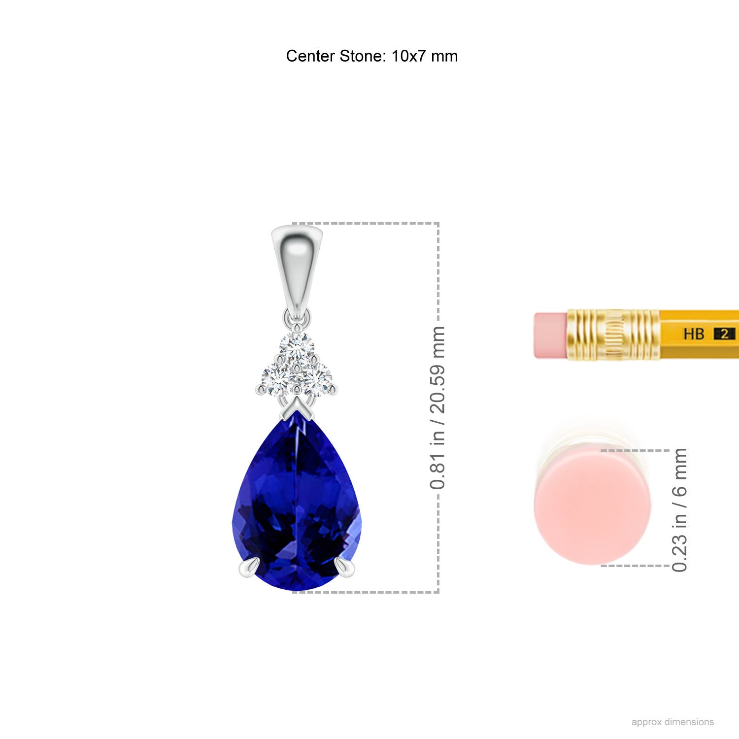 AAAA - Tanzanite / 2.04 CT / 14 KT White Gold