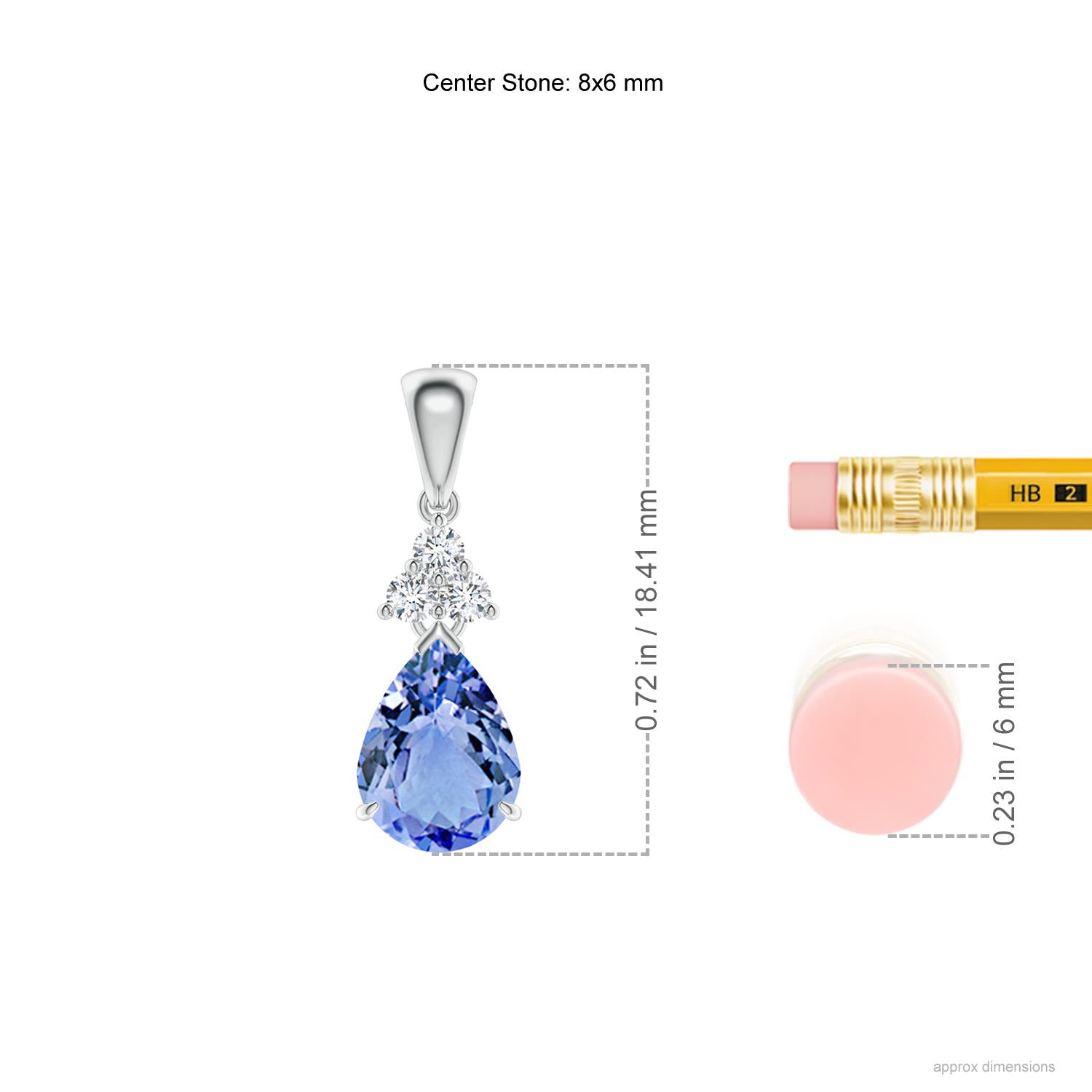 A - Tanzanite / 1.18 CT / 14 KT White Gold