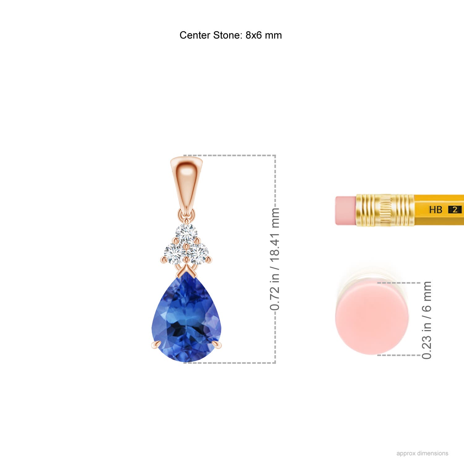 AA - Tanzanite / 1.18 CT / 14 KT Rose Gold