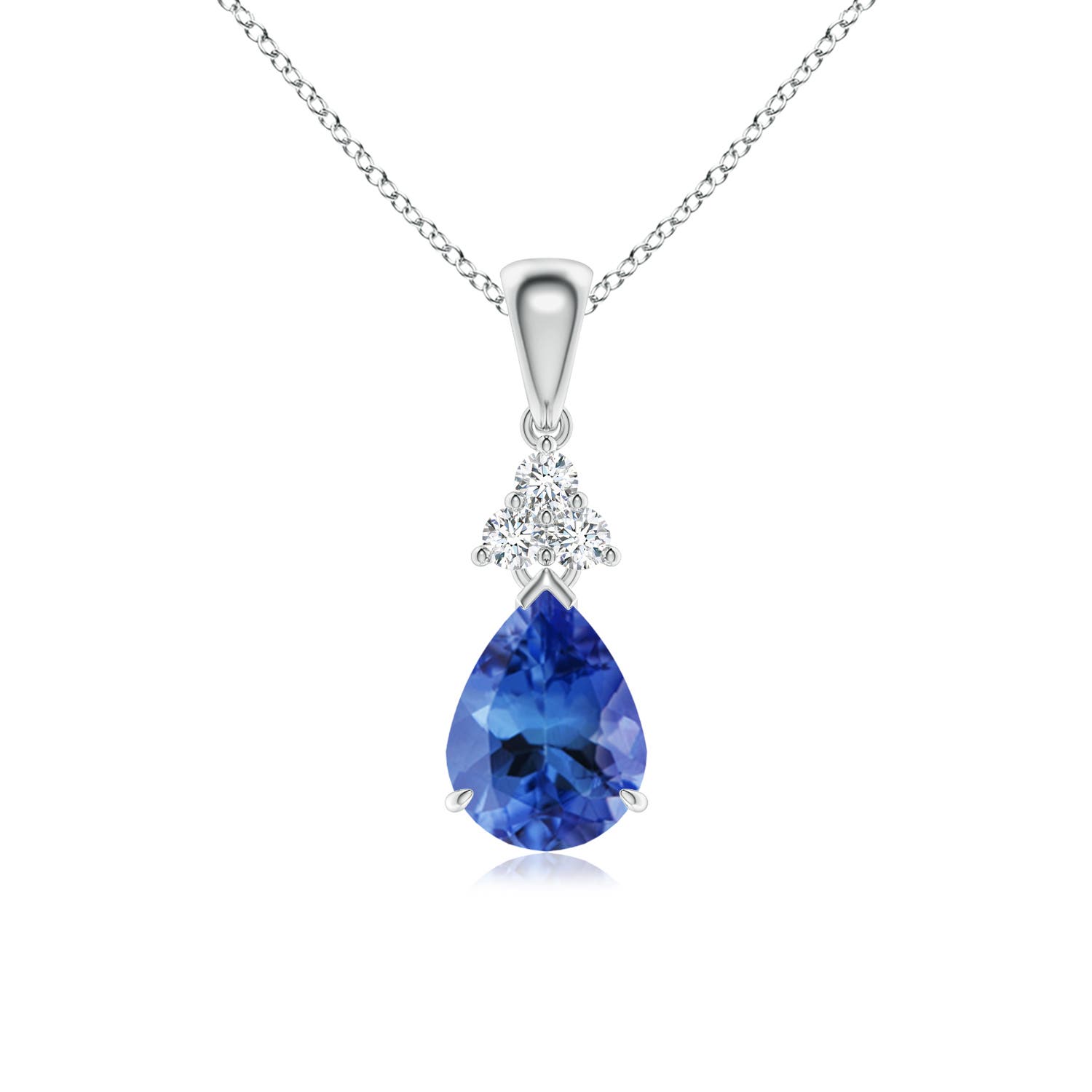 AA - Tanzanite / 1.18 CT / 14 KT White Gold