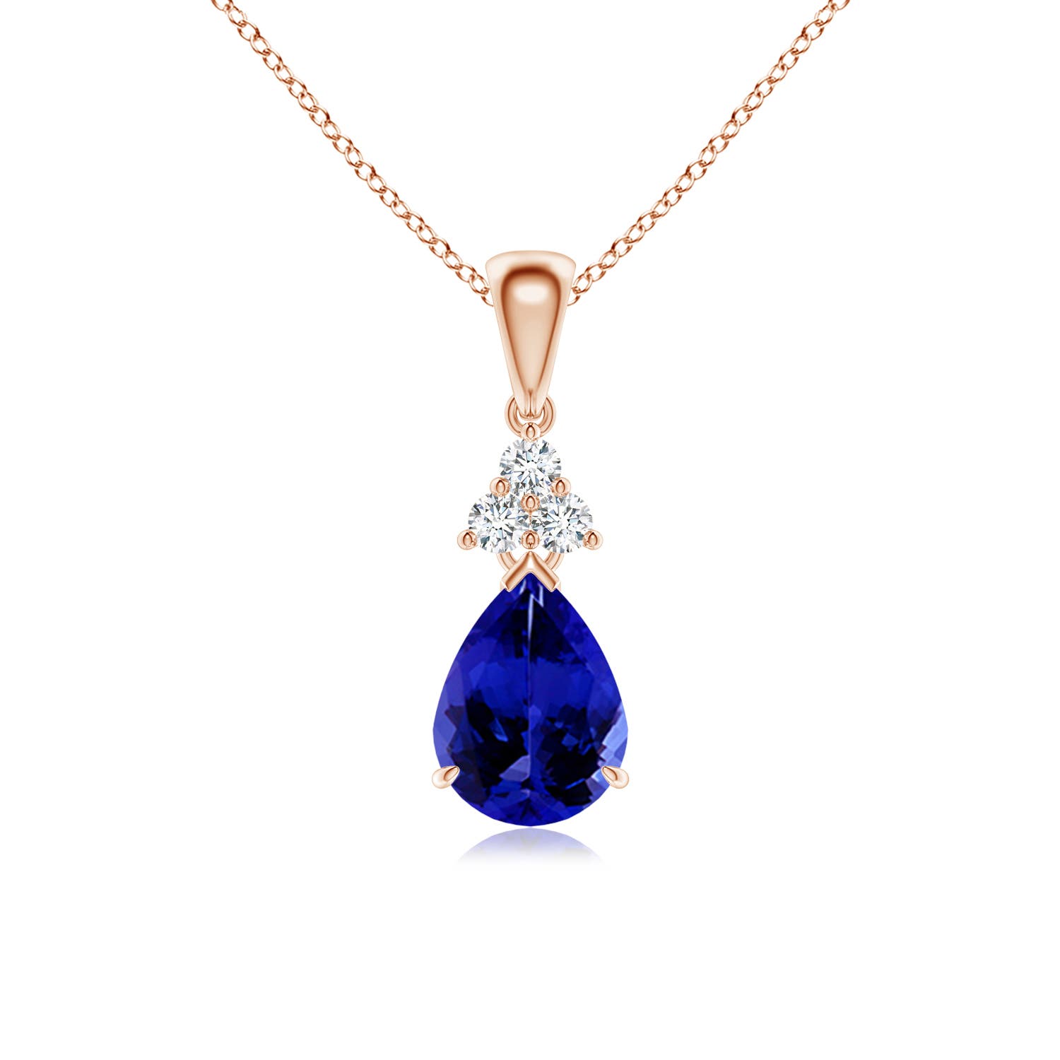 AAAA - Tanzanite / 1.18 CT / 14 KT Rose Gold