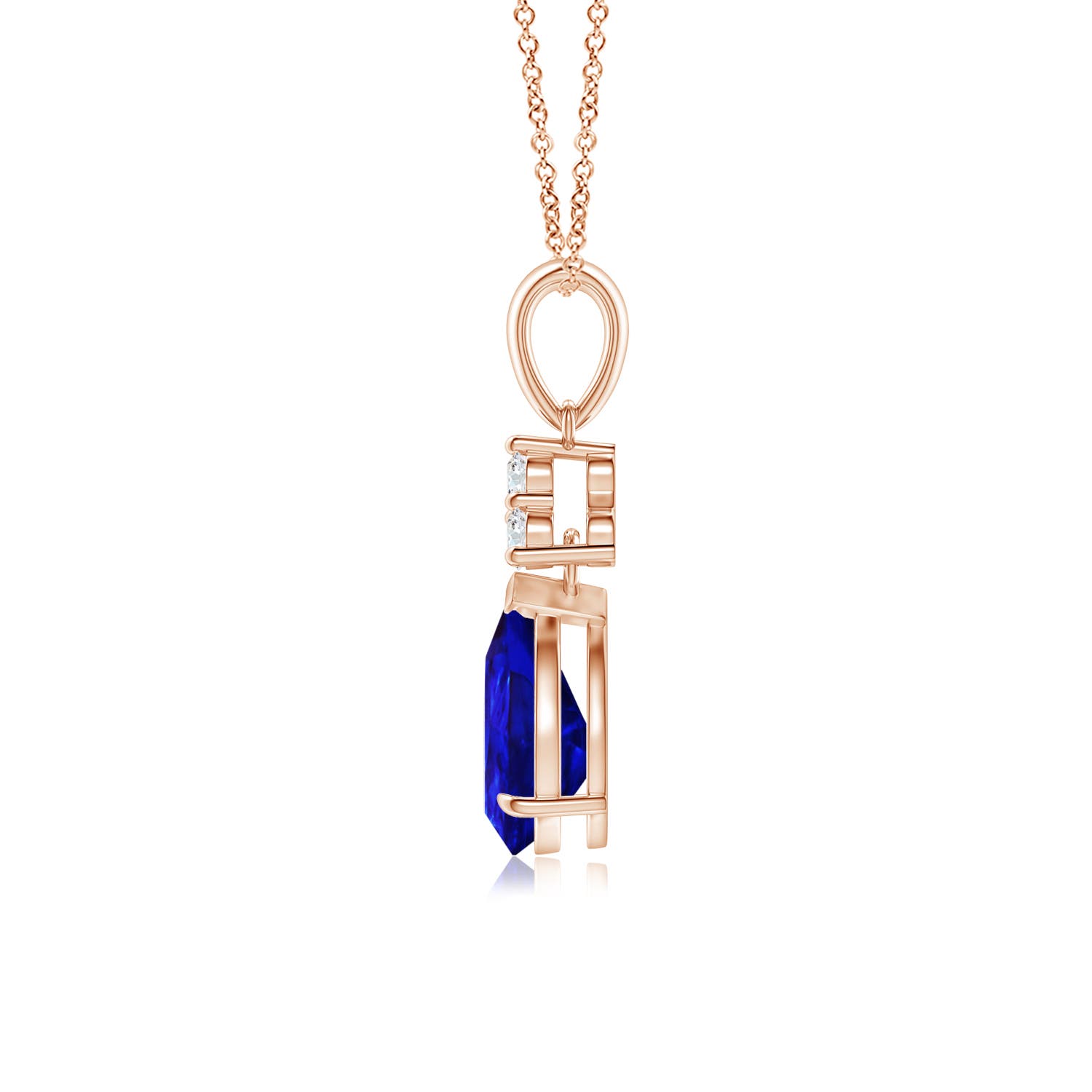 AAAA - Tanzanite / 1.18 CT / 14 KT Rose Gold