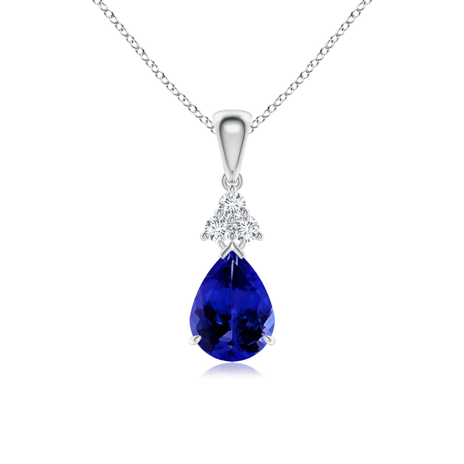 AAAA - Tanzanite / 1.18 CT / 14 KT White Gold