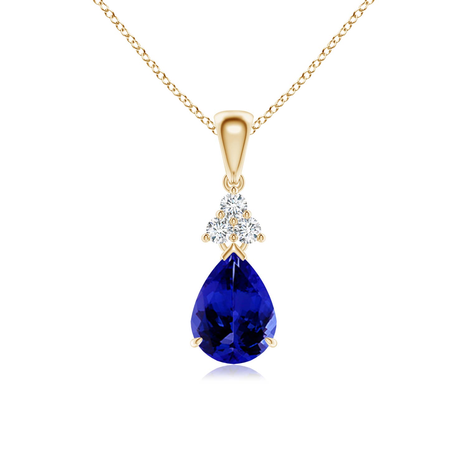 AAAA - Tanzanite / 1.18 CT / 14 KT Yellow Gold