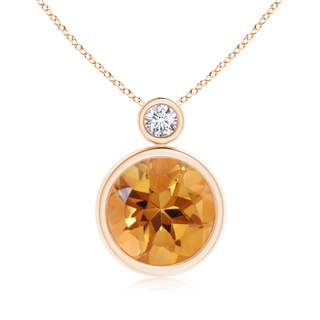 Round AA Citrine