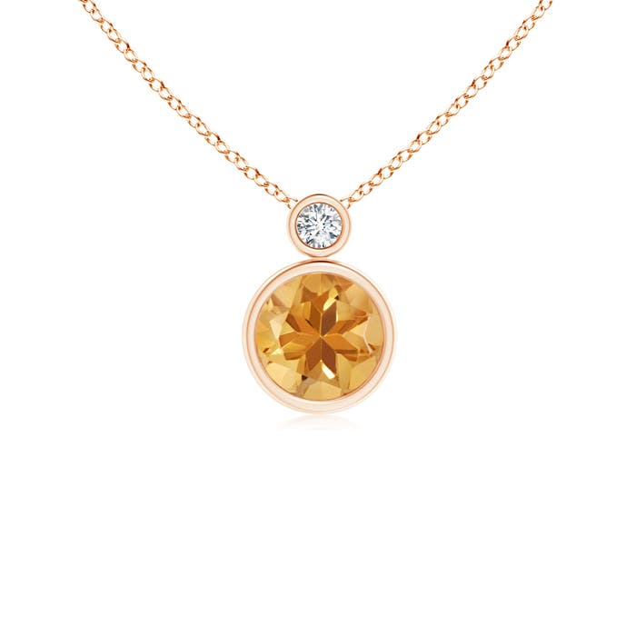 A - Citrine / 0.74 CT / 14 KT Rose Gold