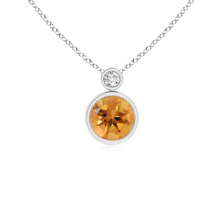 Round AA Citrine