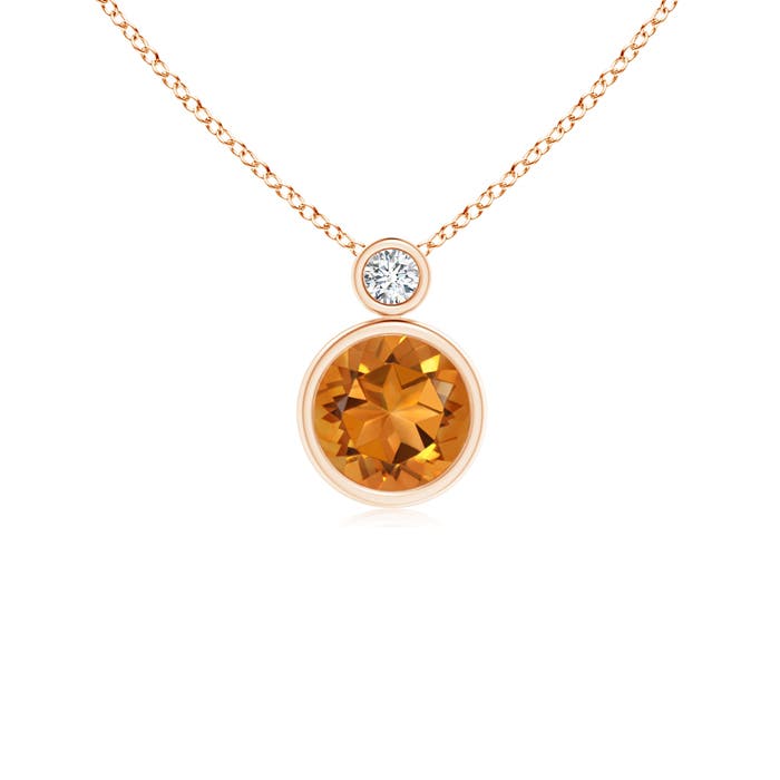 AAA - Citrine / 0.74 CT / 14 KT Rose Gold