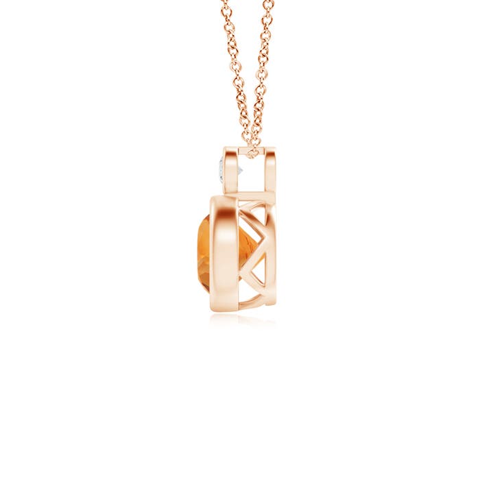 AAA - Citrine / 0.74 CT / 14 KT Rose Gold