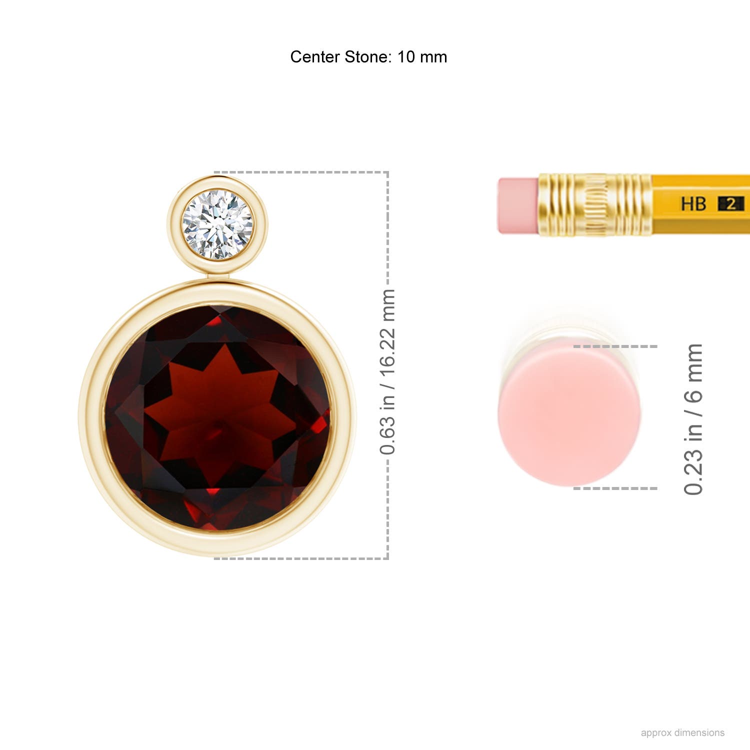 AA - Garnet / 4.61 CT / 14 KT Yellow Gold