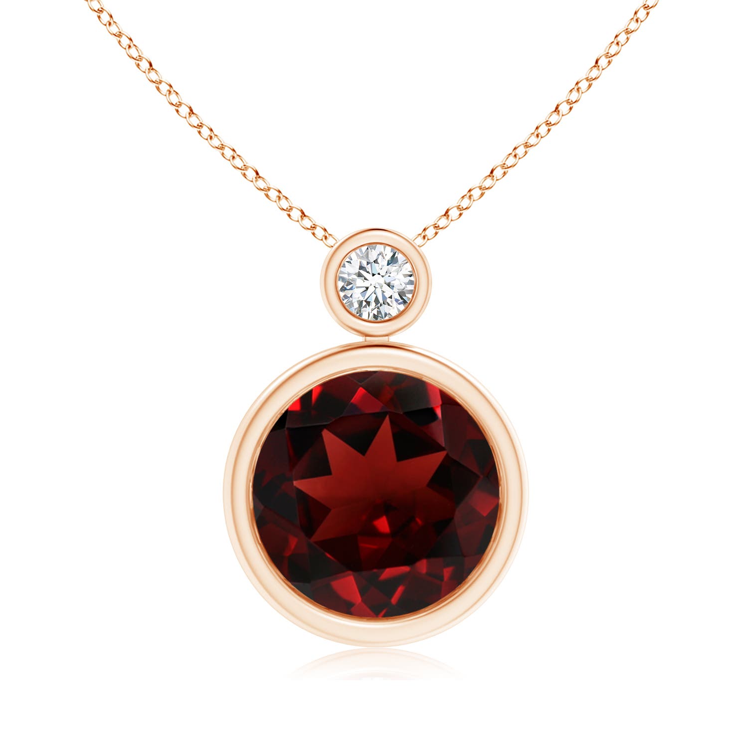 AAA - Garnet / 4.61 CT / 14 KT Rose Gold