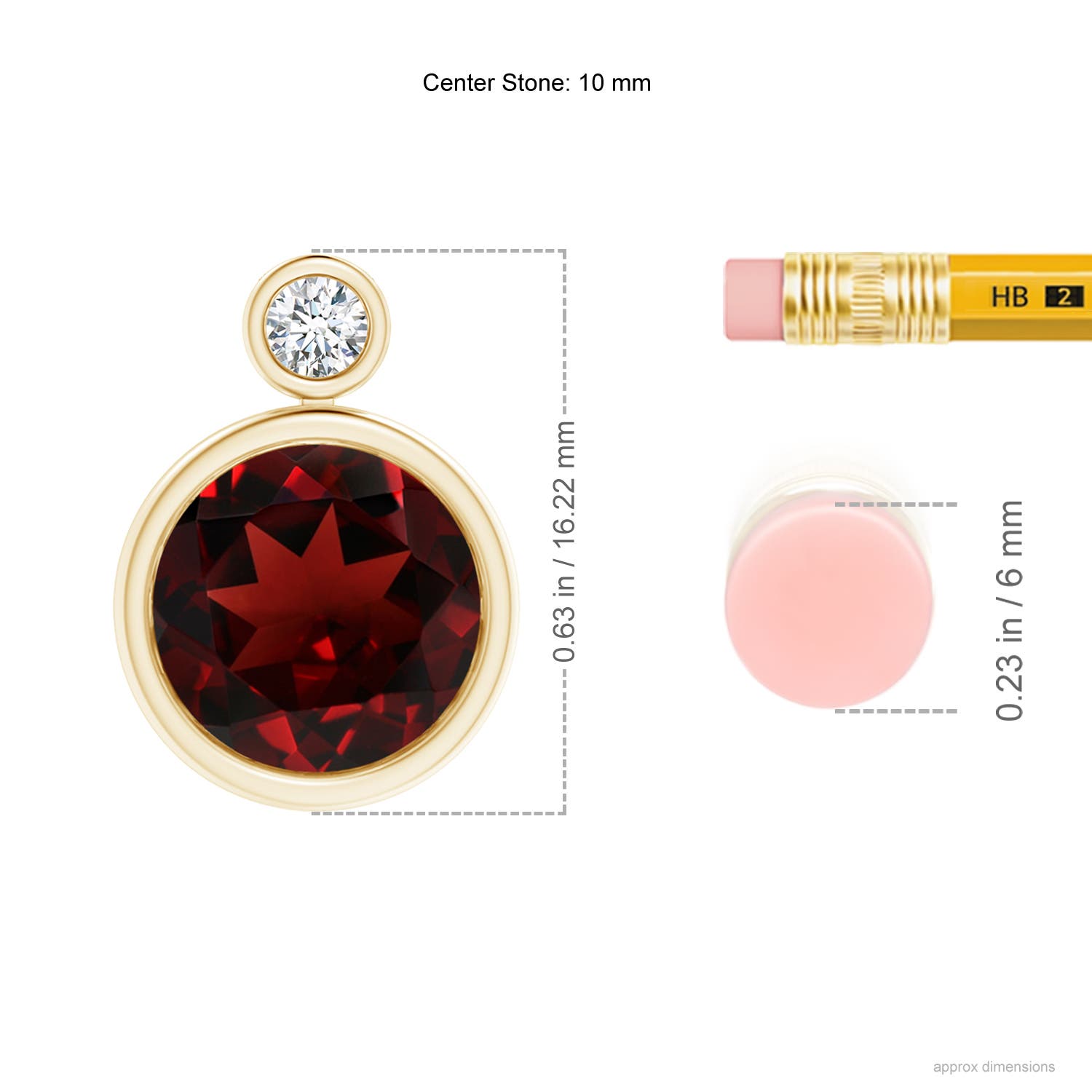 AAA - Garnet / 4.61 CT / 14 KT Yellow Gold