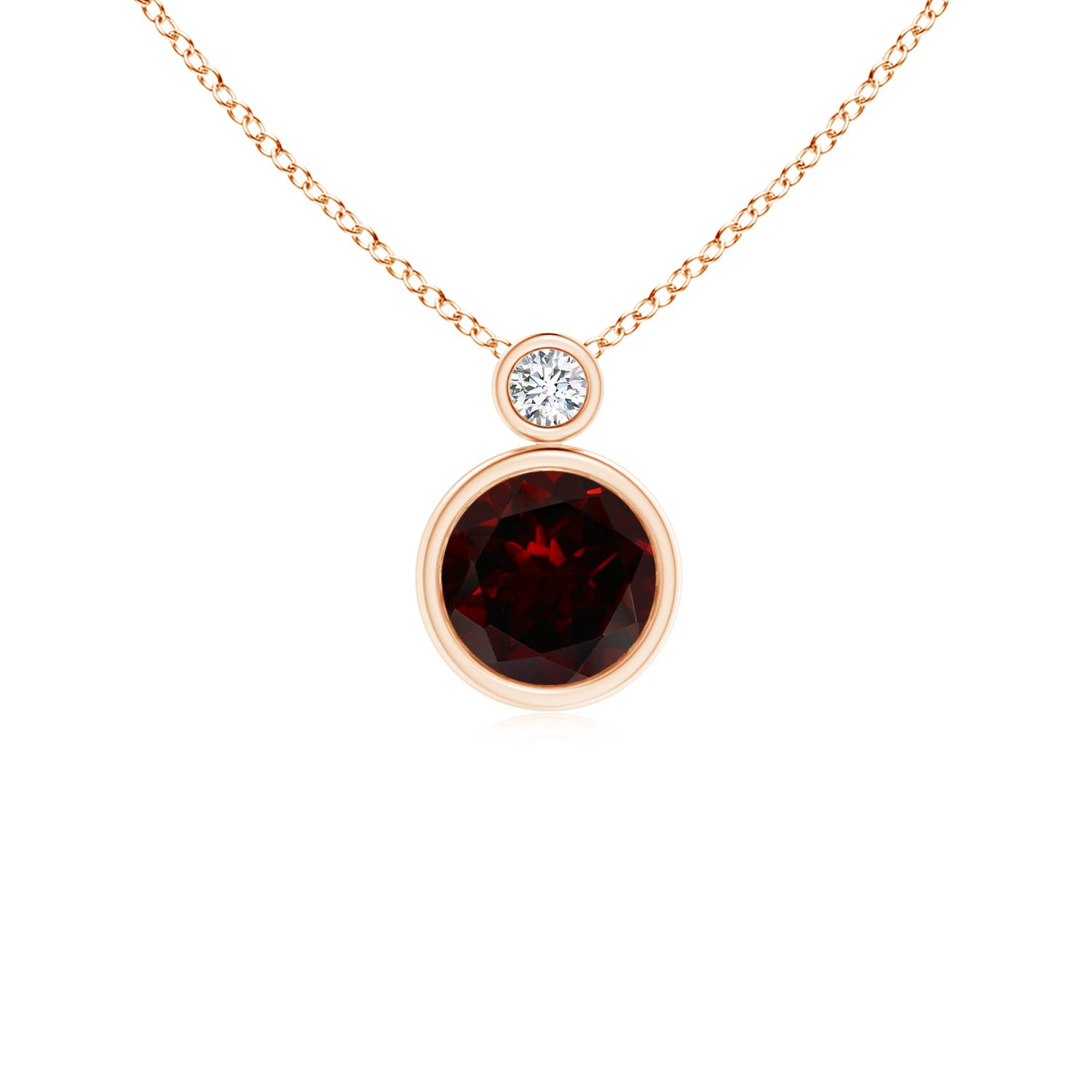 A - Garnet / 1.04 CT / 14 KT Rose Gold