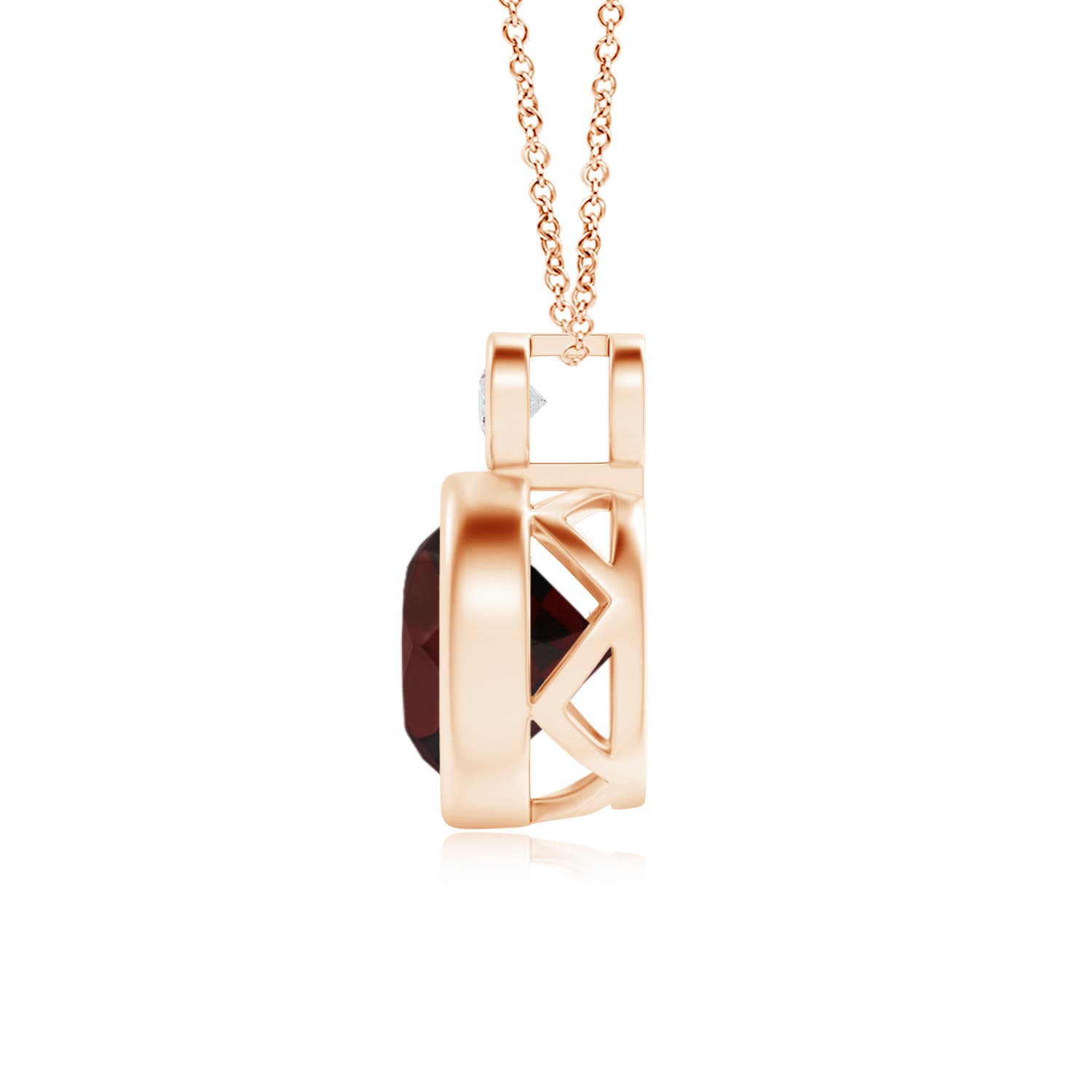 A - Garnet / 2.27 CT / 14 KT Rose Gold