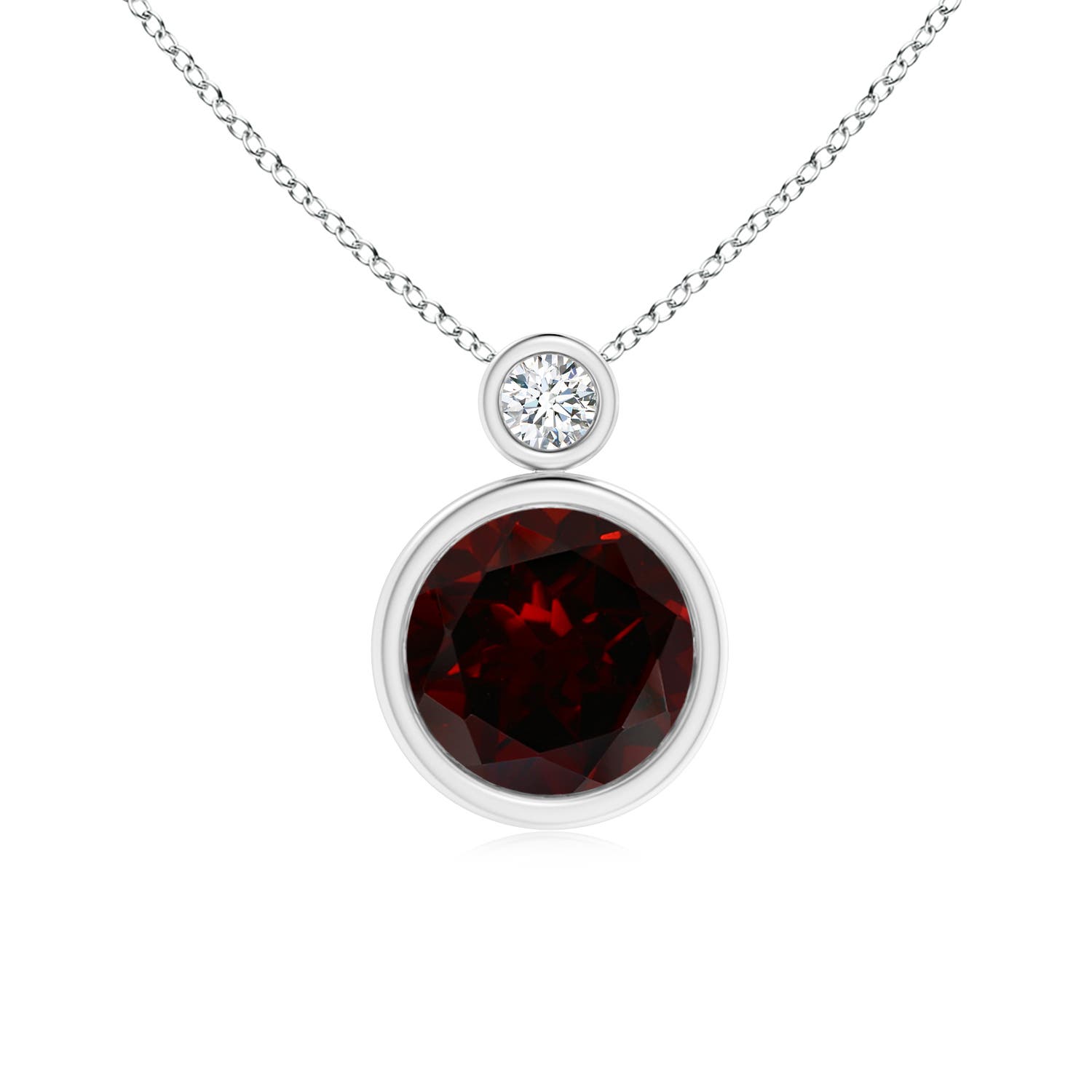 A - Garnet / 2.27 CT / 14 KT White Gold