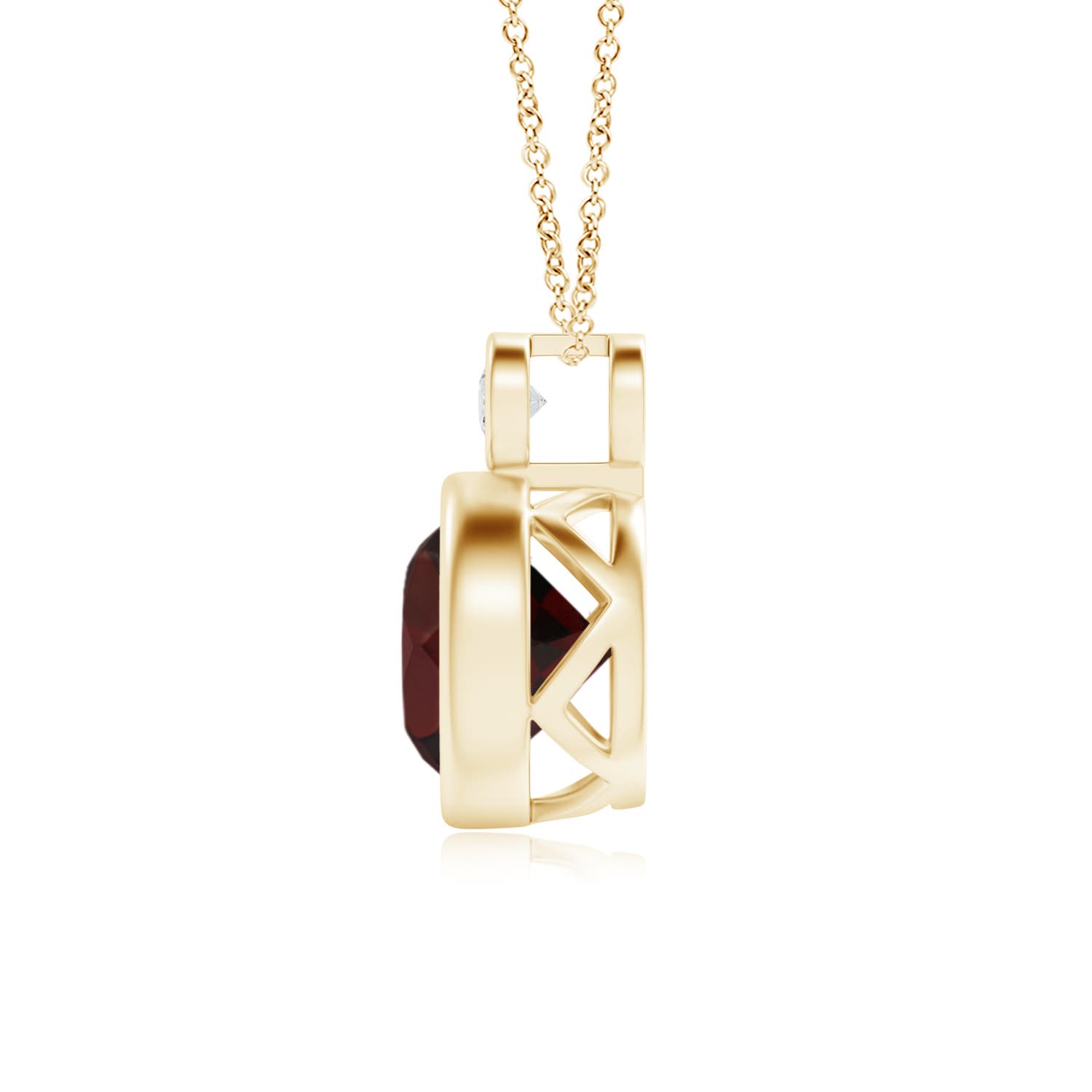 A - Garnet / 2.27 CT / 14 KT Yellow Gold