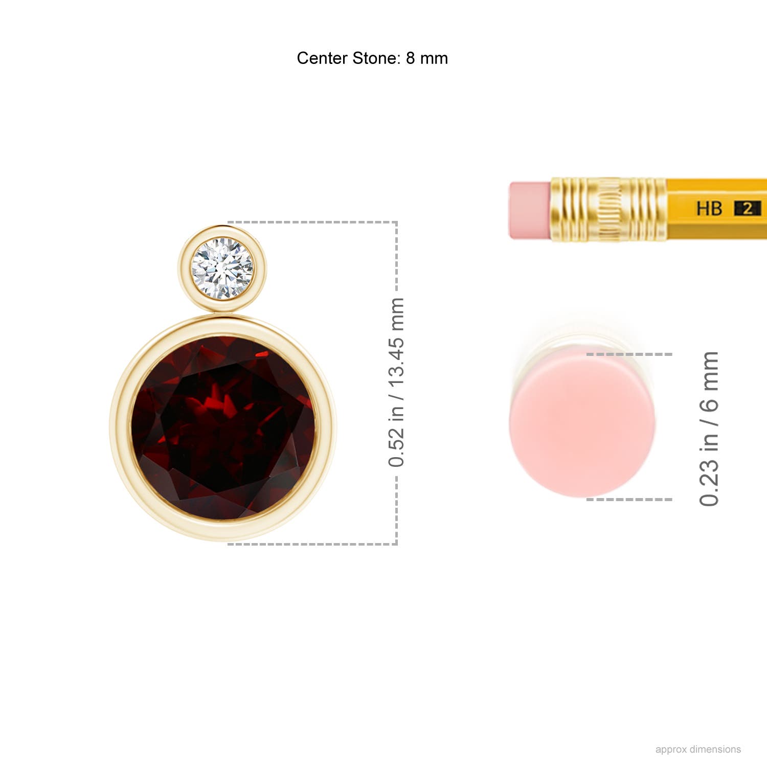 A - Garnet / 2.27 CT / 14 KT Yellow Gold