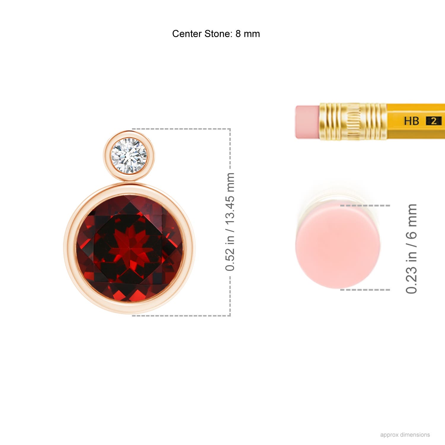 AAAA - Garnet / 2.27 CT / 14 KT Rose Gold