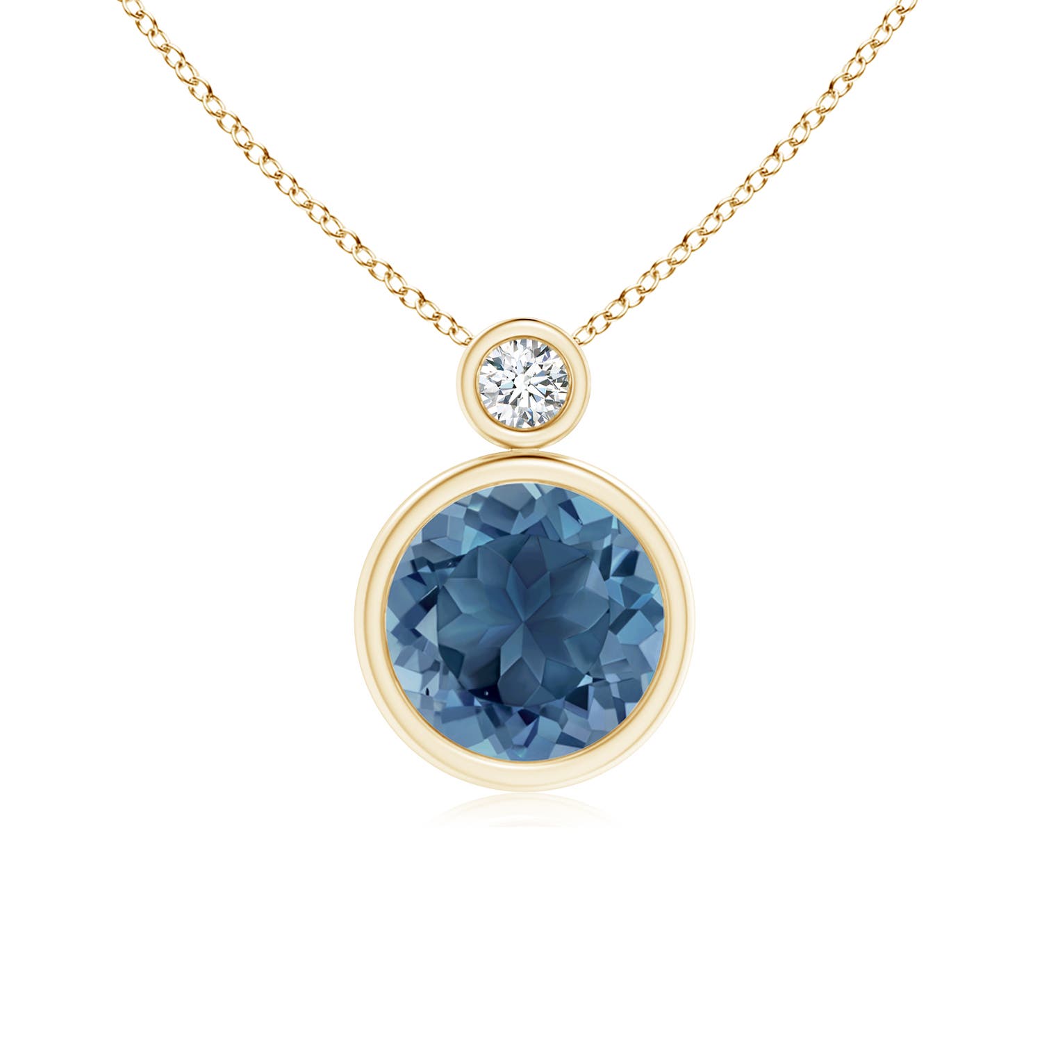 A - London Blue Topaz / 2.42 CT / 14 KT Yellow Gold