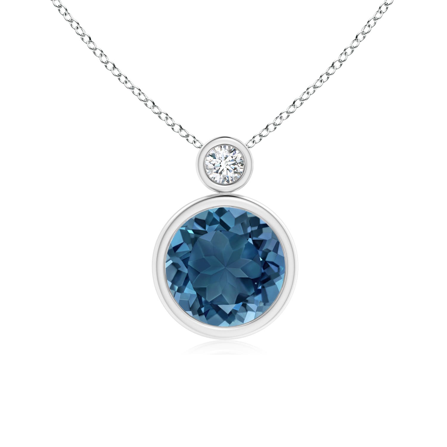 AA - London Blue Topaz / 2.42 CT / 14 KT White Gold